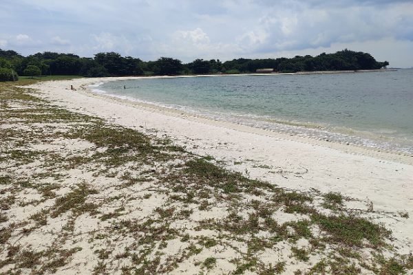 Die Lagune von Lazarus Island